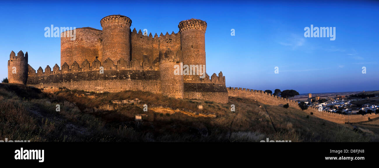 Don Juan Pacheco Castle, XV century. Stock Photo