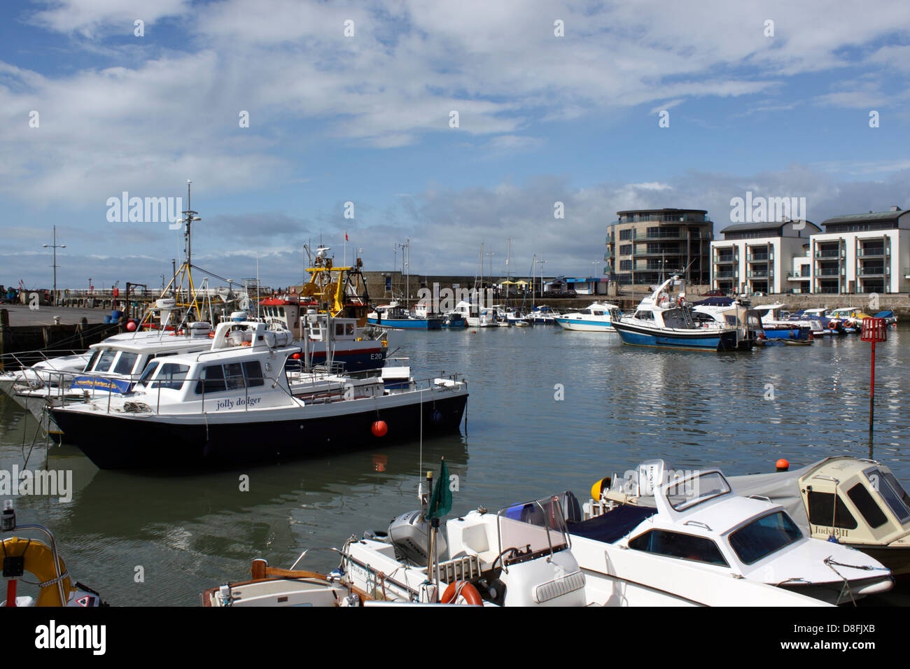 BRIDPORT HARBOUR AT WEST BAY. DORSET UK Stock Photo - Alamy