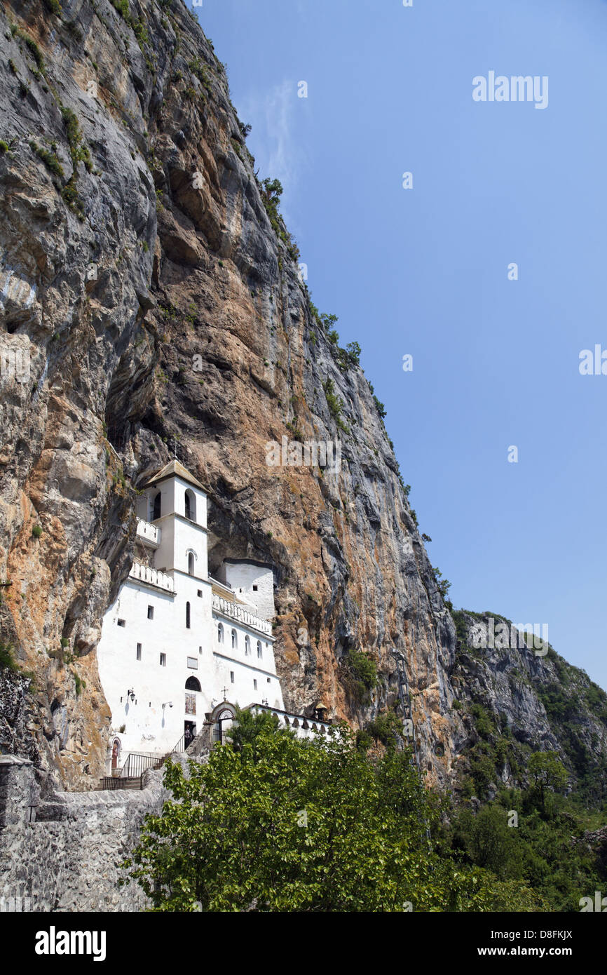 Monastery of Ostrog, Montenegro; Ostrog Kloster Saint Basil of Ostrog Stock Photo