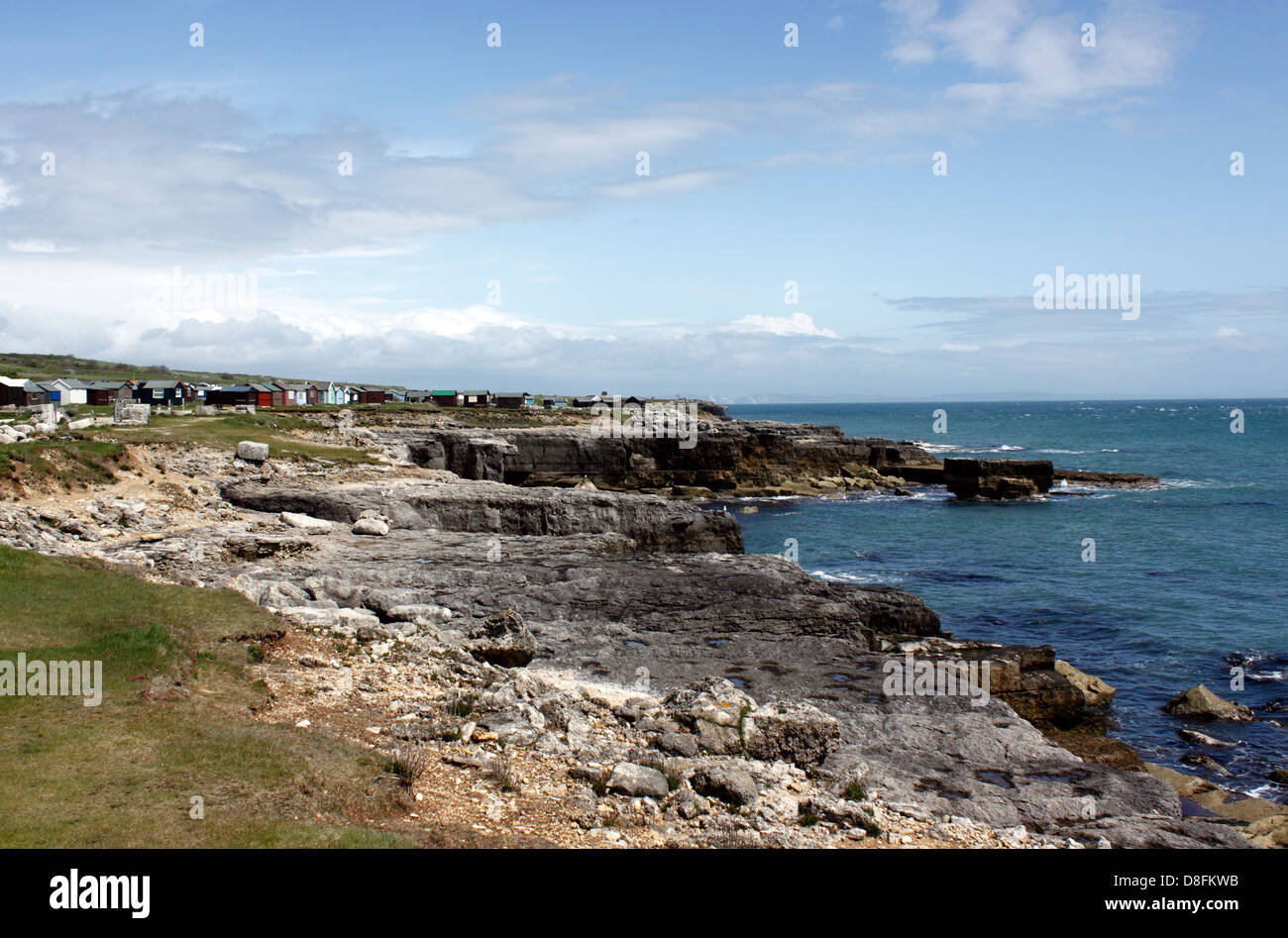 THE RUGGED CLIFF TOPS AND HISTORIC COASTLINE OF PORTLAND BILL. DORSET
