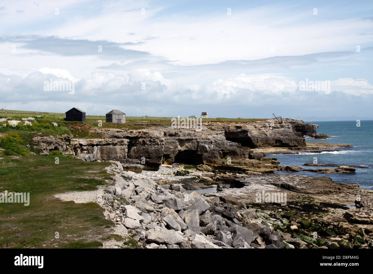 PORTLAND BILL. DORSET UK. THE RUGGED CLIFF TOPS AND COASTLINE Stock