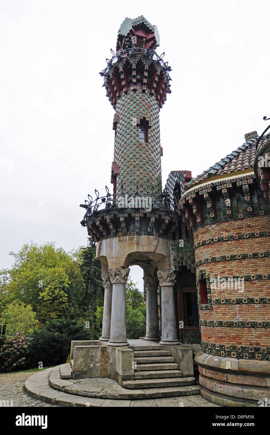 El Capricho de Gaudi manor Stock Photo
