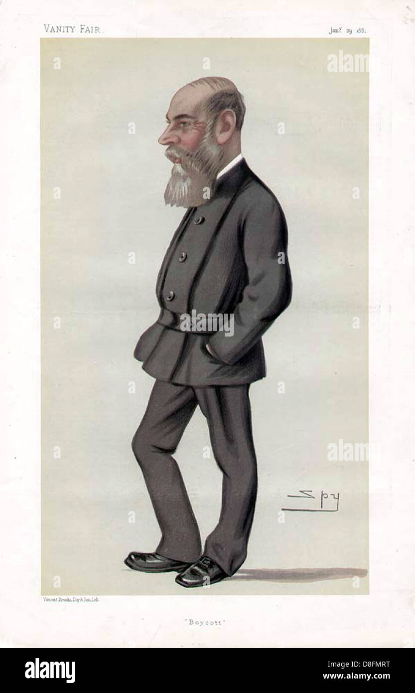 CHARLES BOYCOTT (1832-1897) British soldier and land agent who was in ...