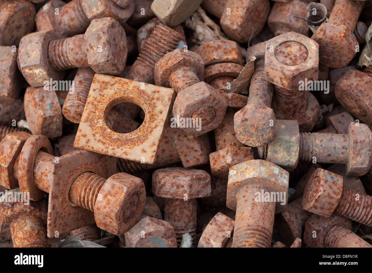 Bolts and washers Stock Photo