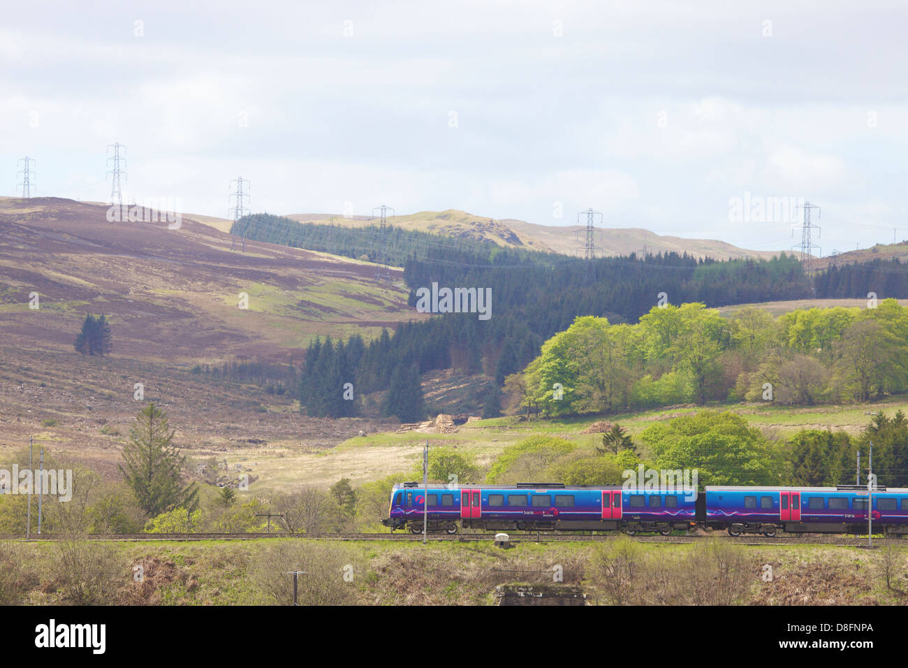 First Group Class 185 train at at Shap Wells, Cumbria, England, UK Stock Photo