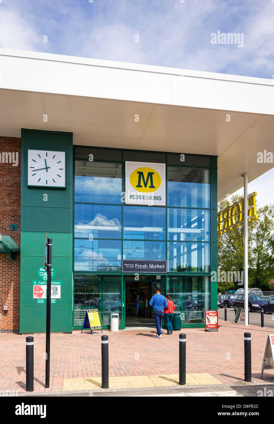 Front of a Morrisons supermarket, UK Stock Photo