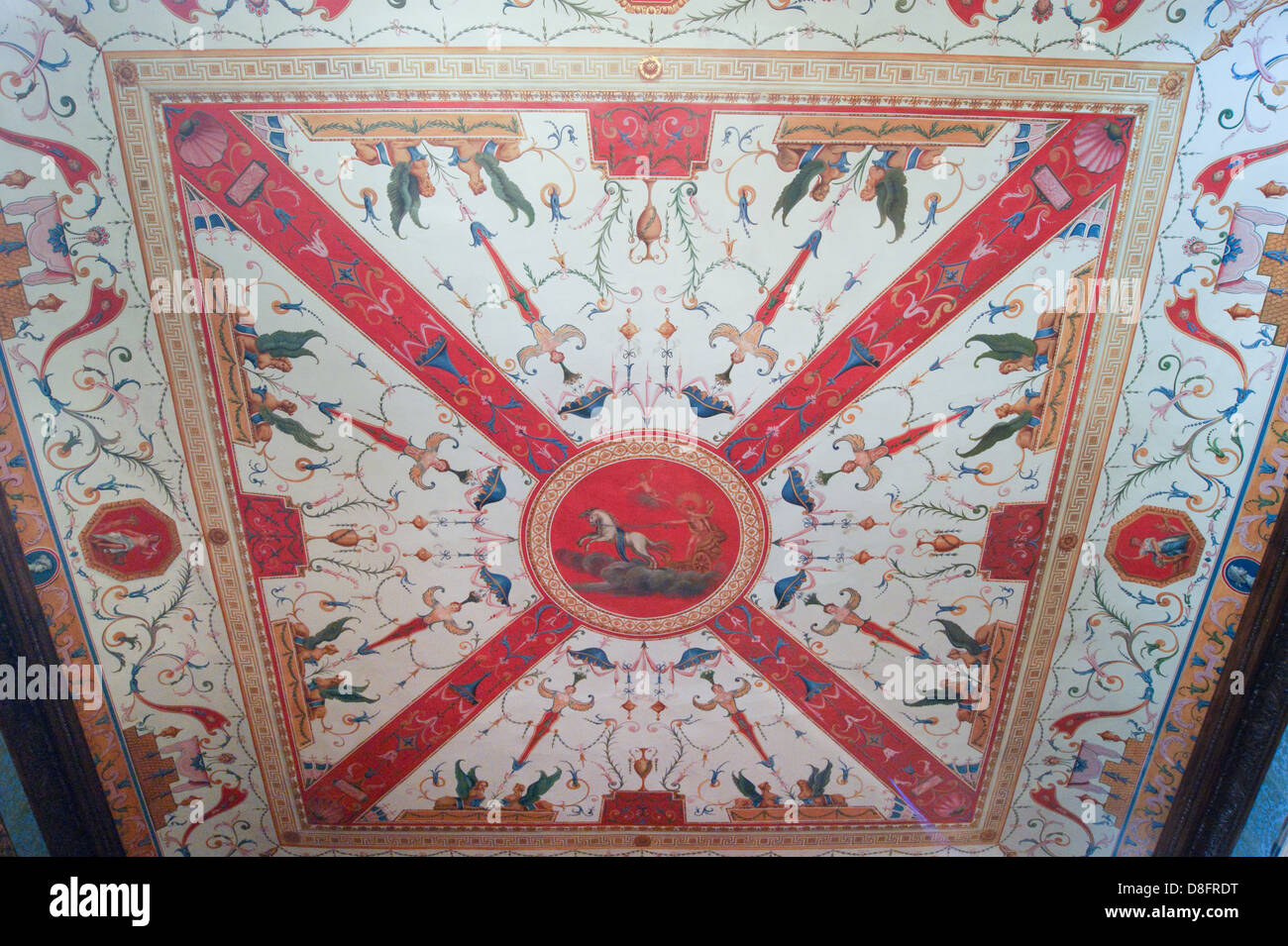 Ceiling painting in the grotesque style by William Kent, King's ...