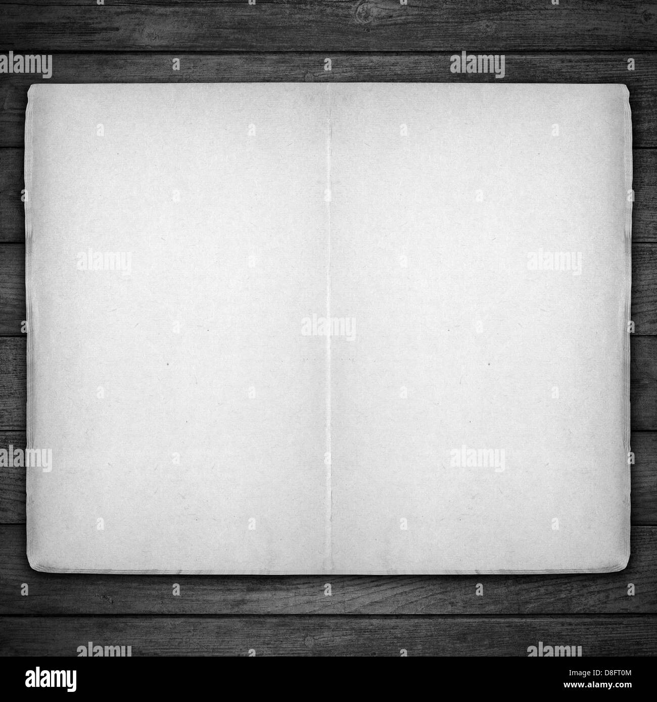 Empty notebook on vintage Black and White Stock Photos & Images - Alamy