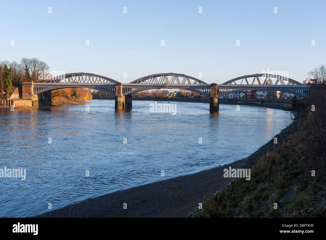 Barnes Railway Bridge Barnes London Stock Photo