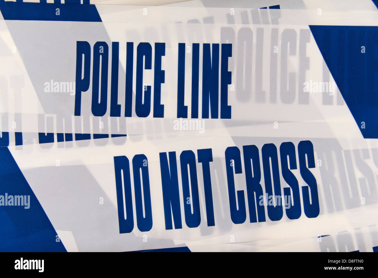 Blue and white police tape hires stock photography and images Alamy