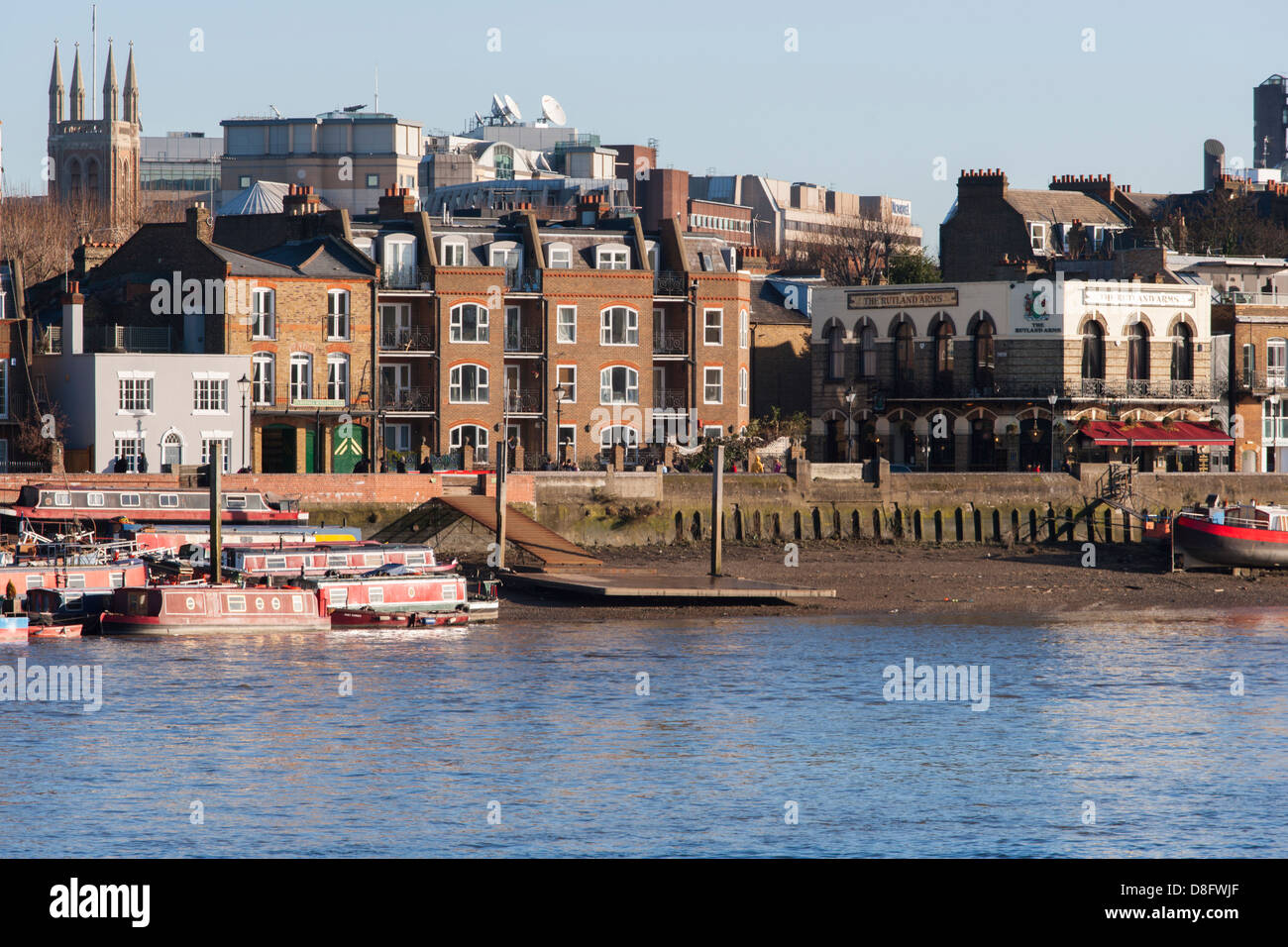 Lower Mall Hammersmith London England Stock Photo Alamy
