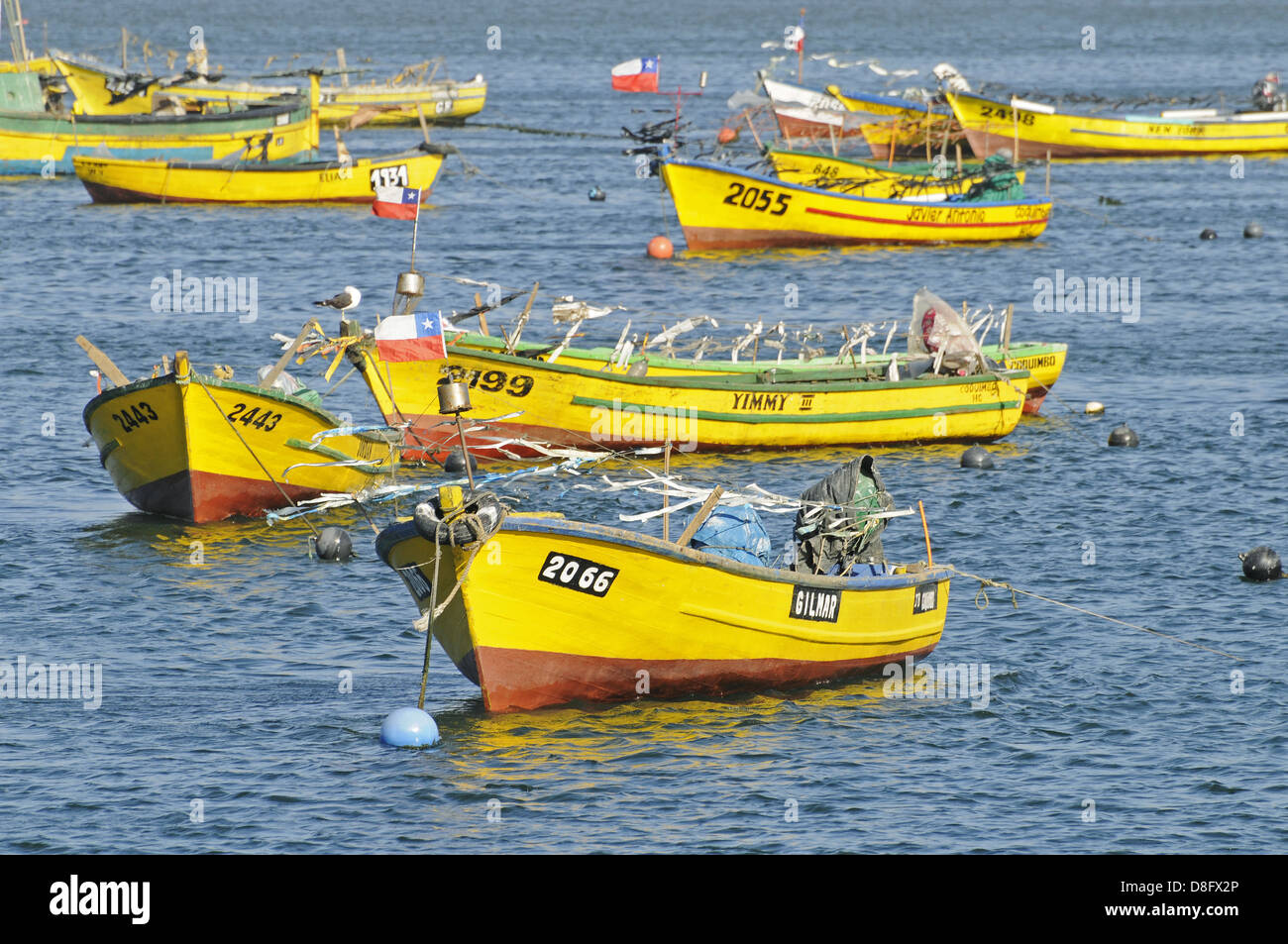 Colourful fishing boats Stock Photo Alamy