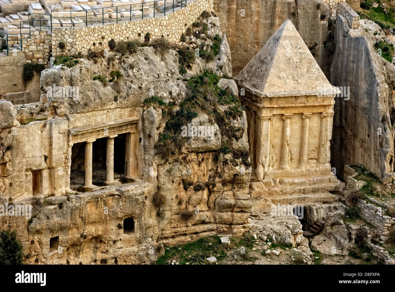 The kidron Valley,Valley of Jehoshaphat Stock Photo