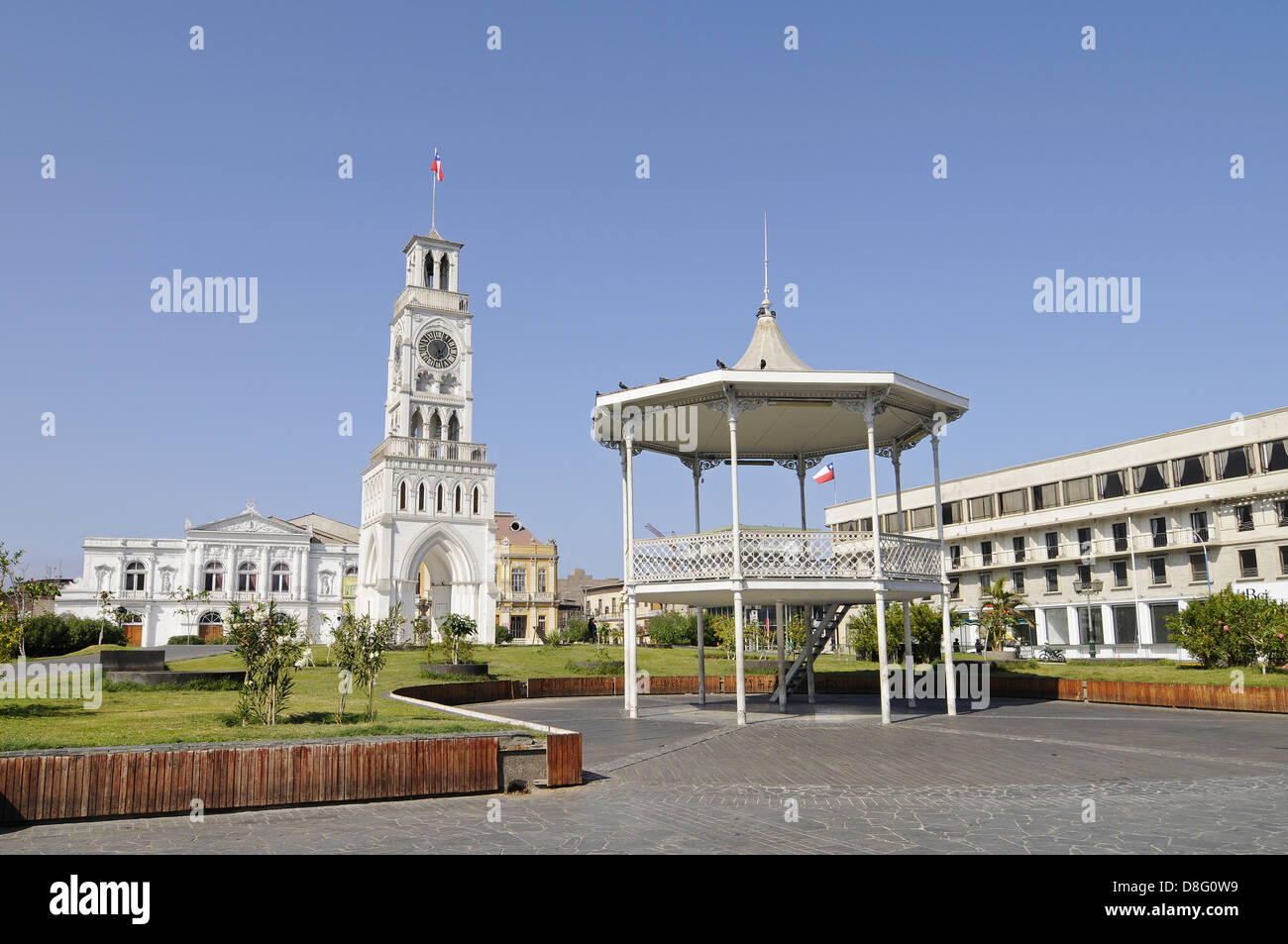 Pavilion With Clock Tower High Resolution Stock Photography and Images ...