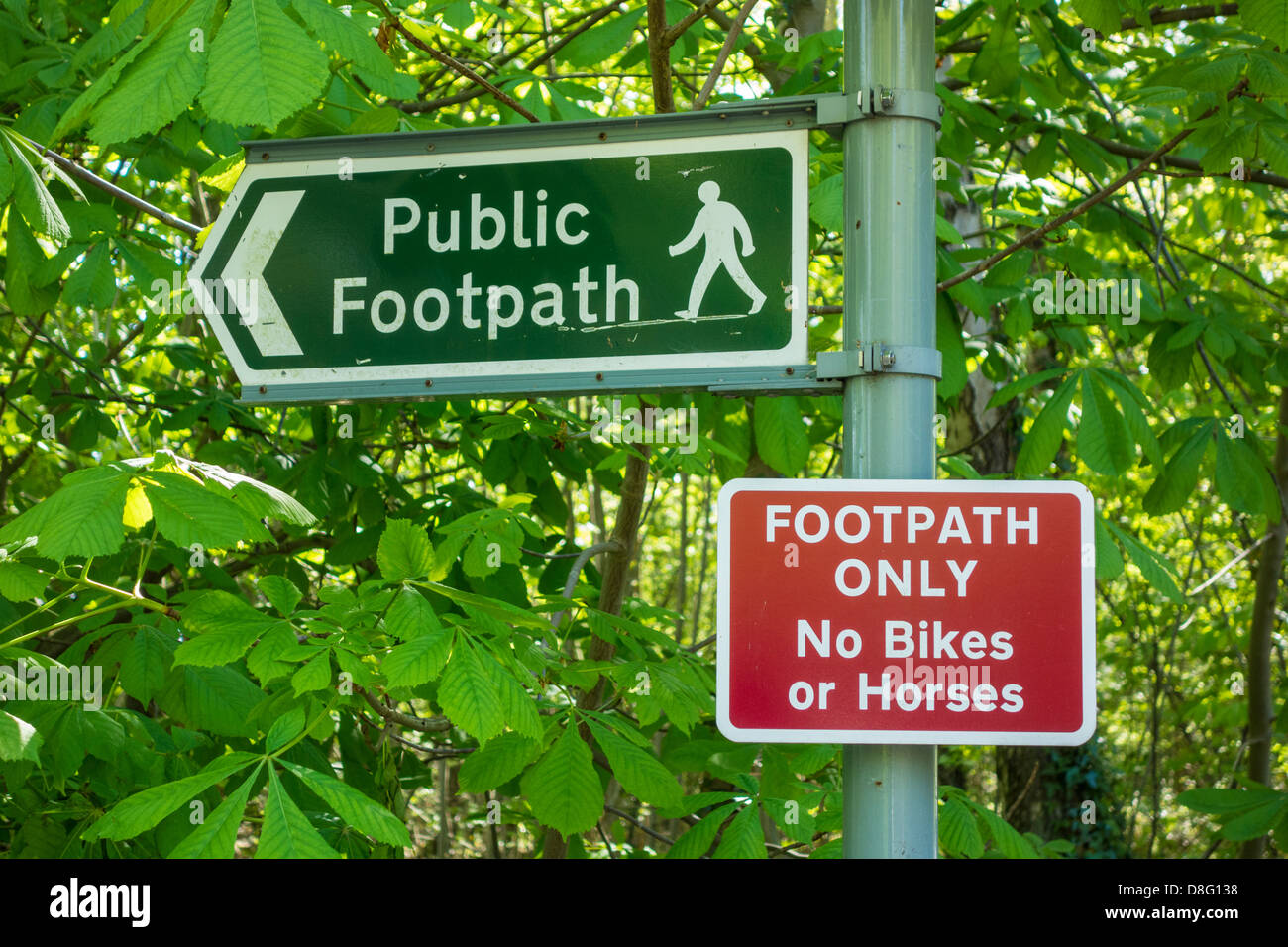 Public footpath sign, England, uk Stock Photo Alamy