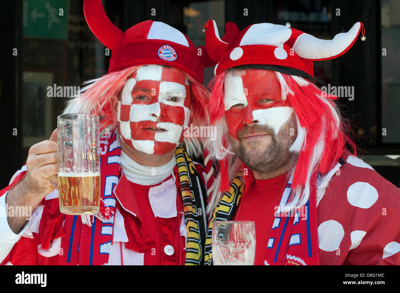 bayern munich football supporters, london, england Stock Photo