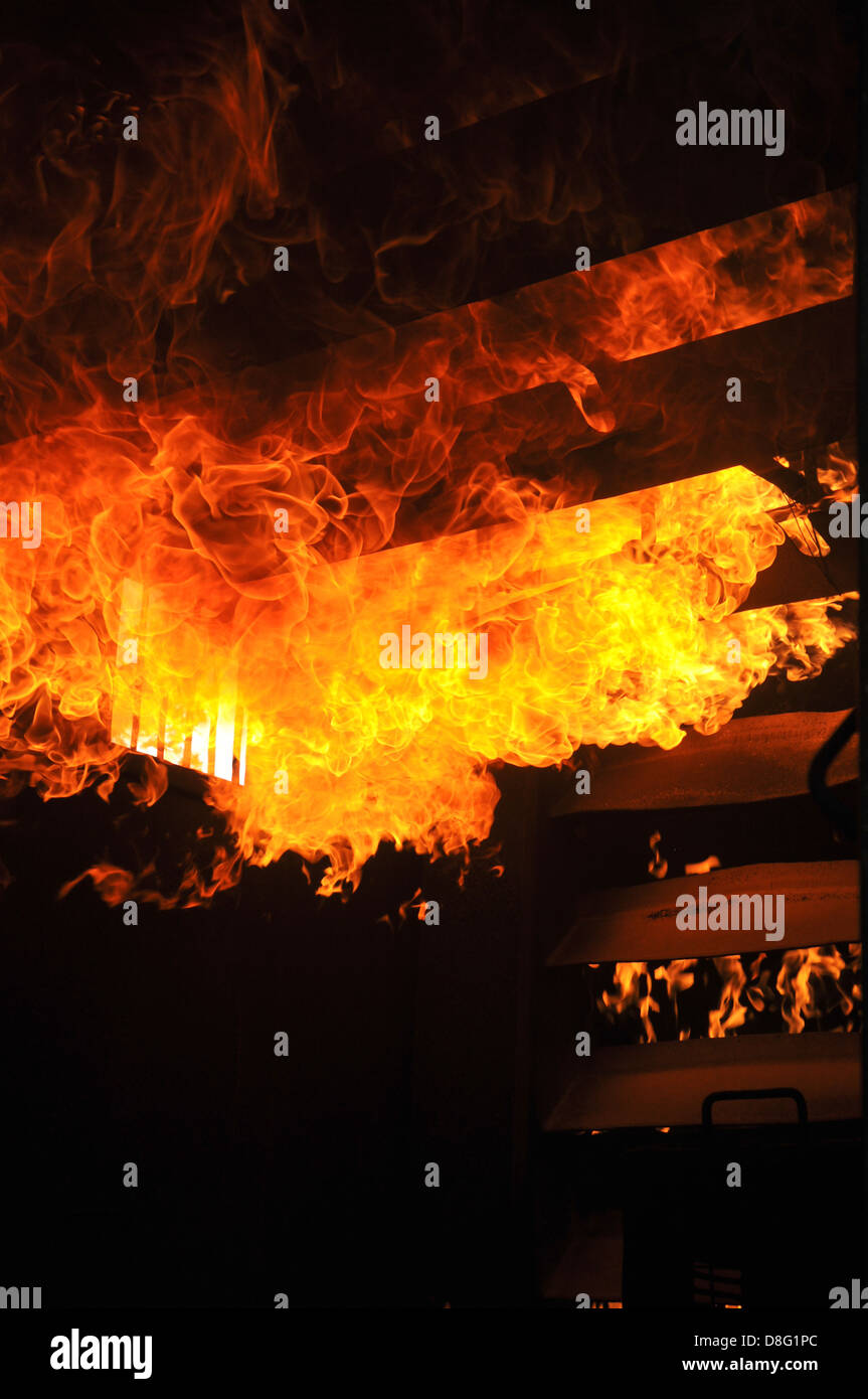 flashover Stock Photo