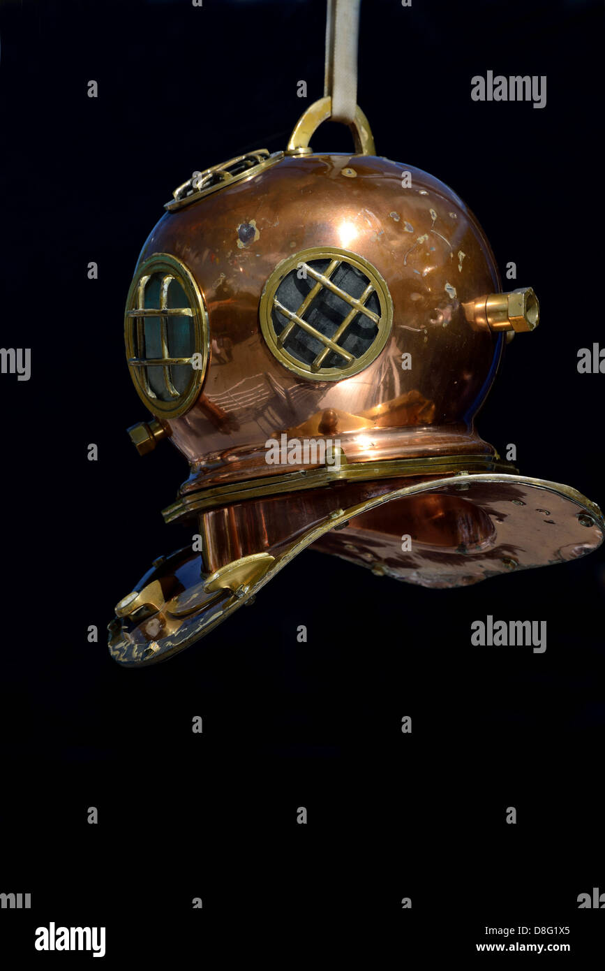 diving helmet Stock Photo