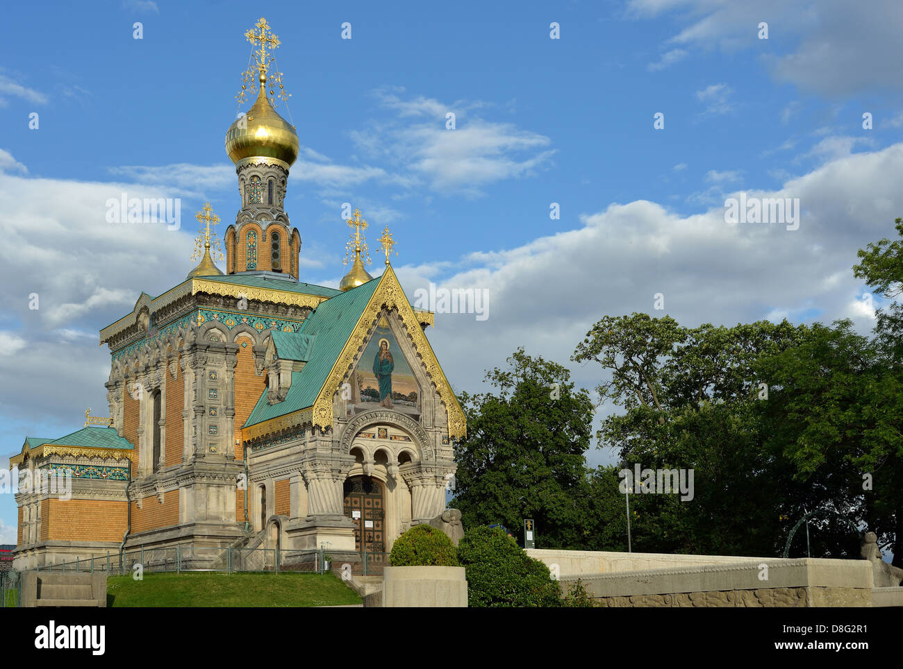 russian chapel Darmstadt Stock Photo