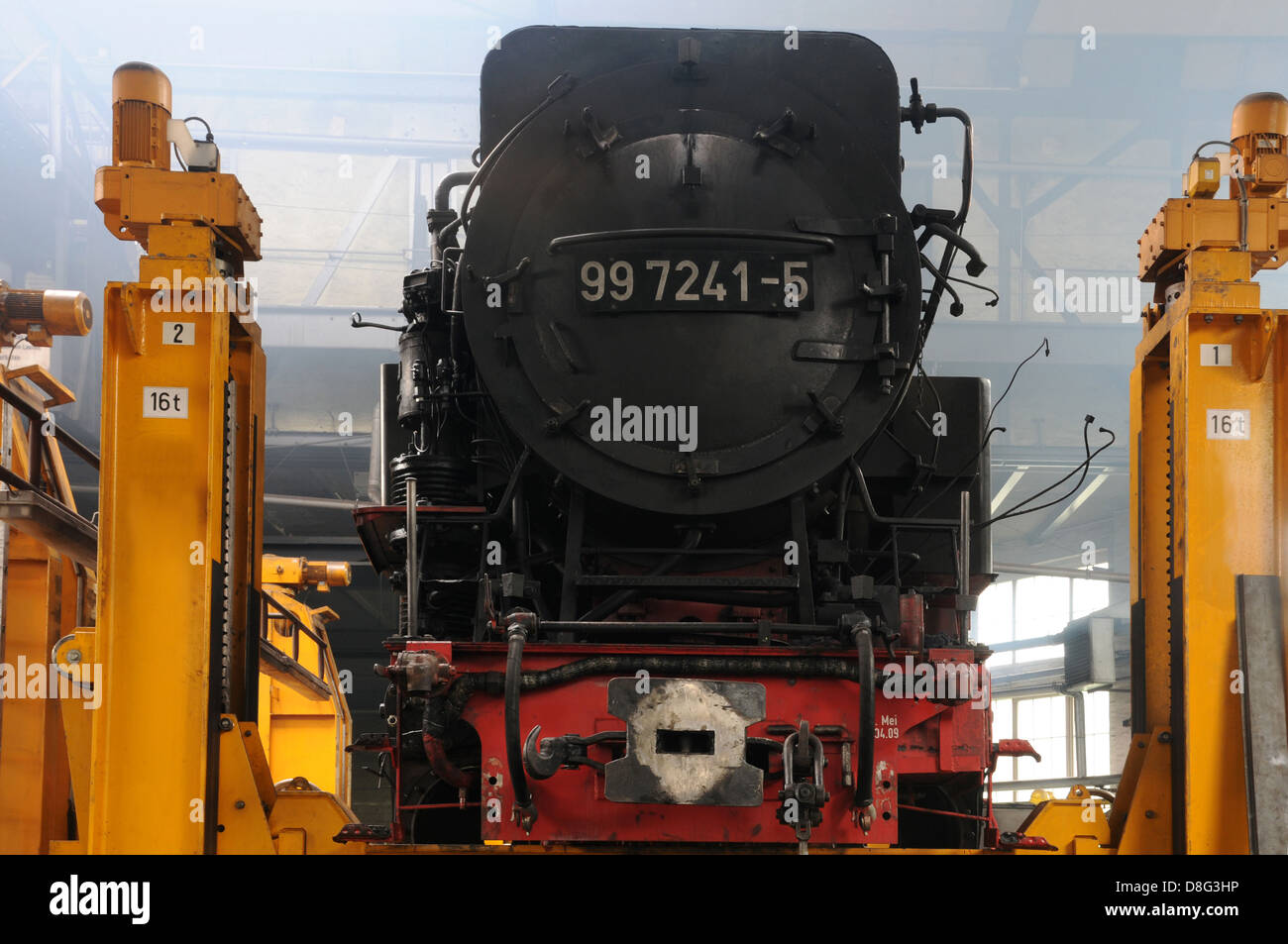 locomotive repair Stock Photo