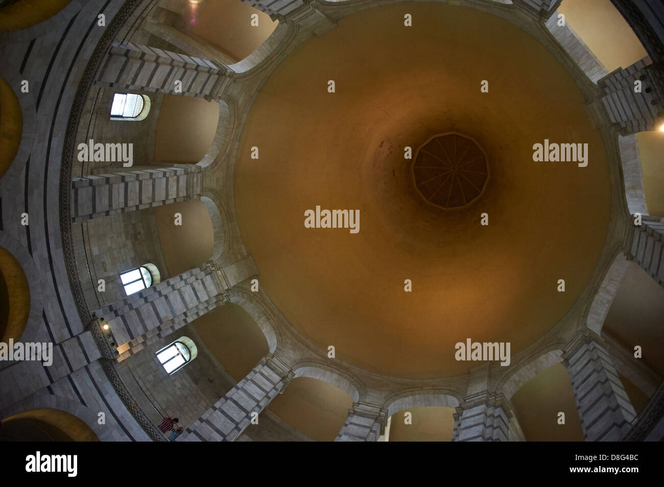 Interior of the The Pisa Baptistry of St. John Battistero di San ...