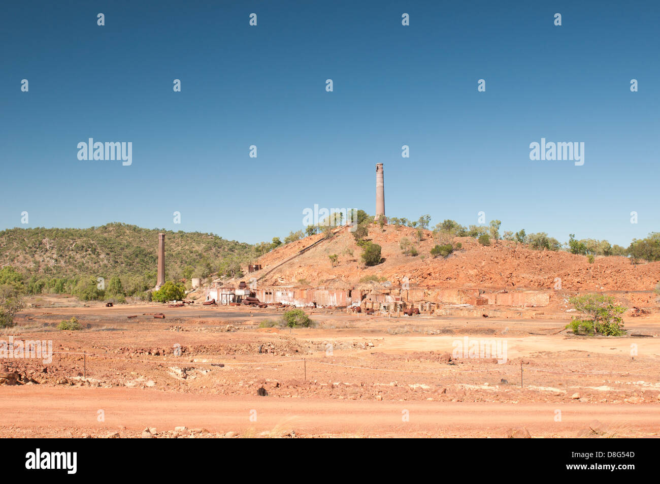 Ruins of the Copper Smelter at Chillagoe, North Queensland, Australia Stock Photo