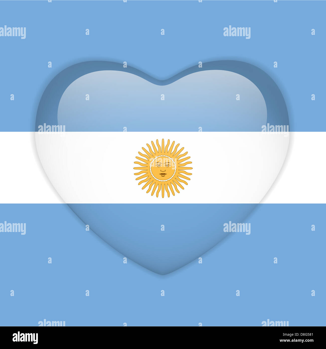 Vector - Argentina Flag Heart Glossy Button Stock Photo - Alamy
