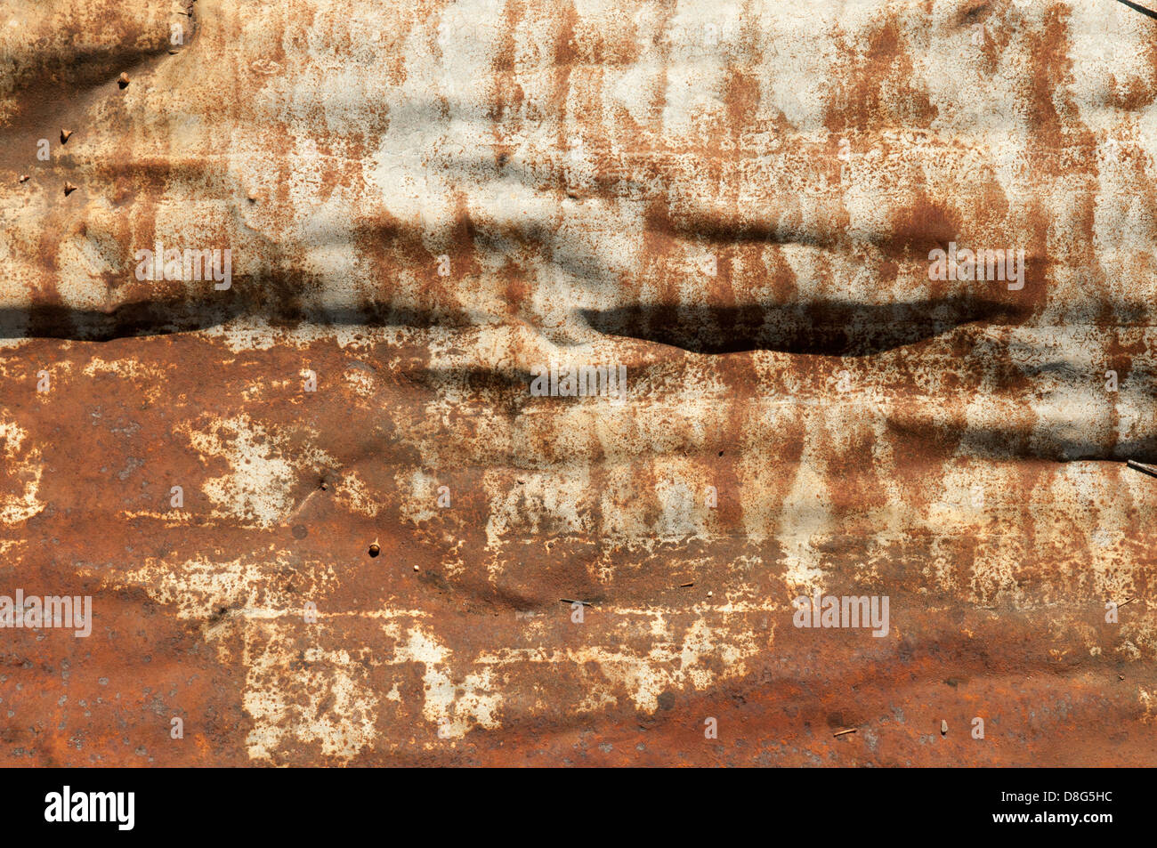 rusty tin surface Stock Photo