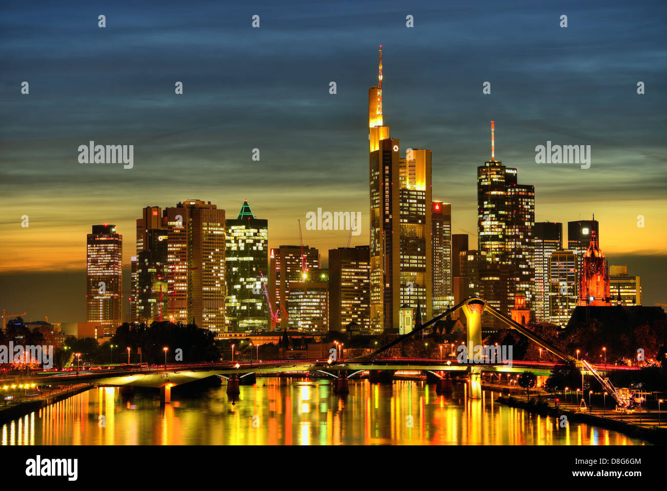 Frankfurt skyline Stock Photo