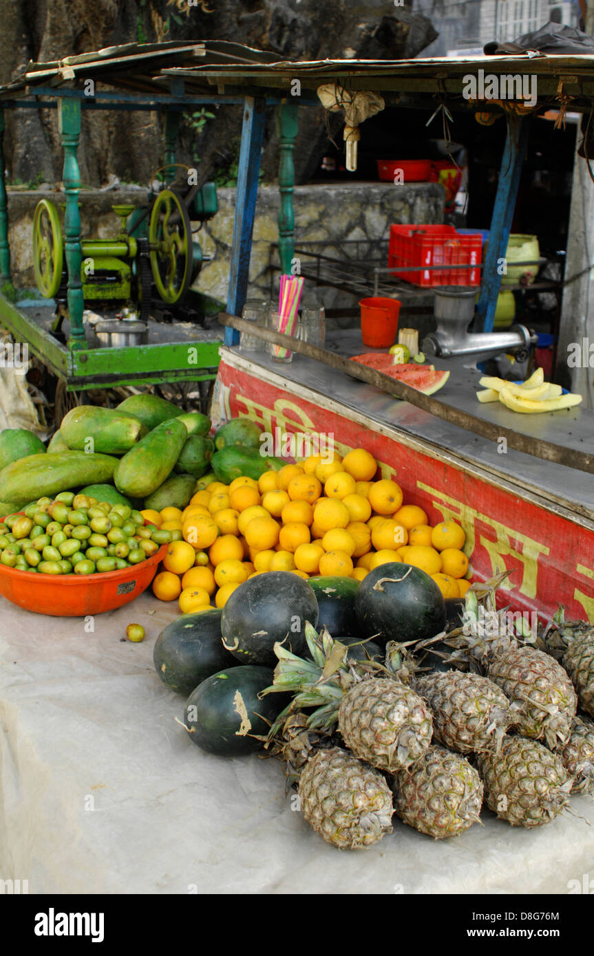 fruit. Mixed fruit for sale in street in Nepal Stock Photo Alamy