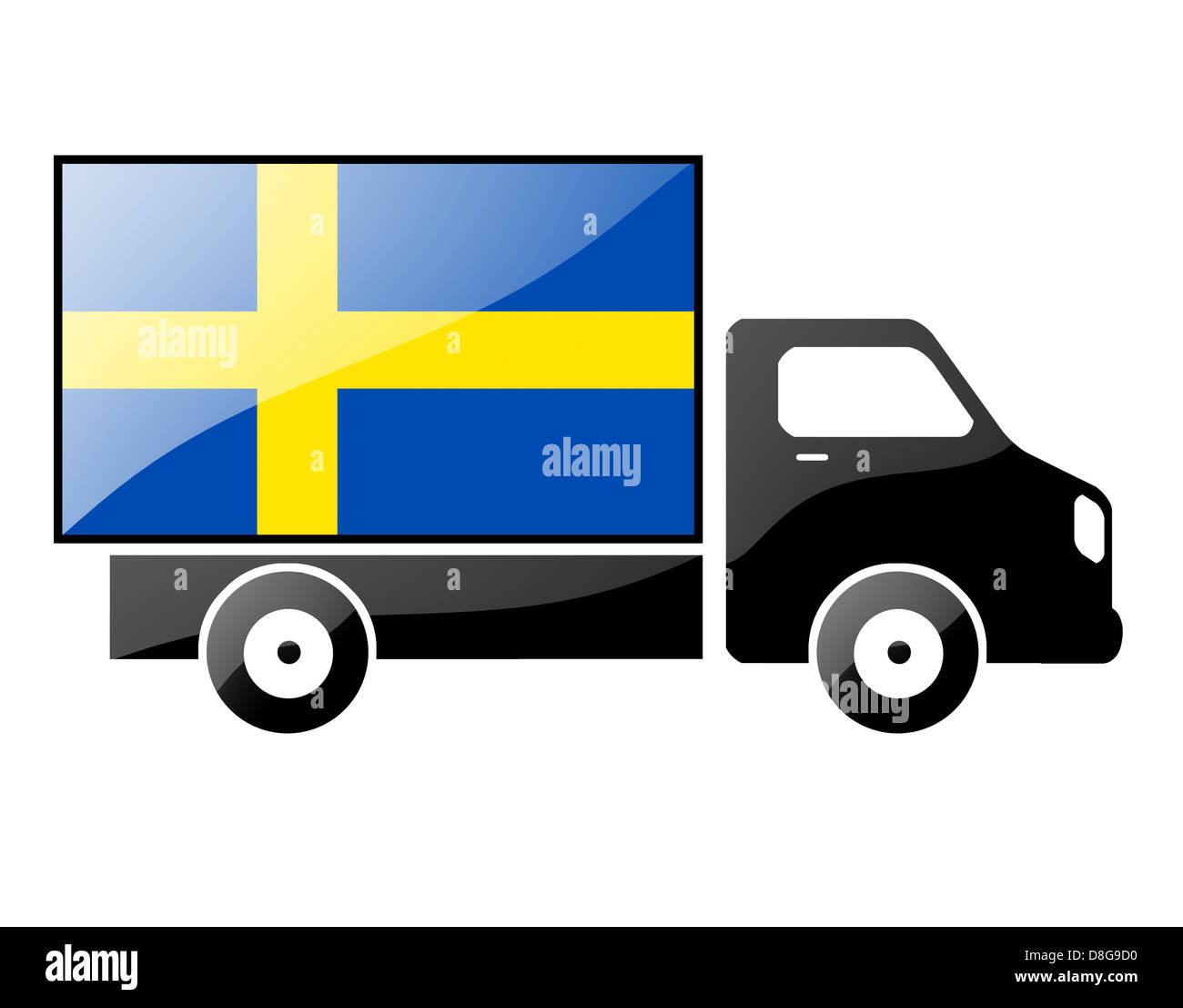 The Swedish flag Stock Photo