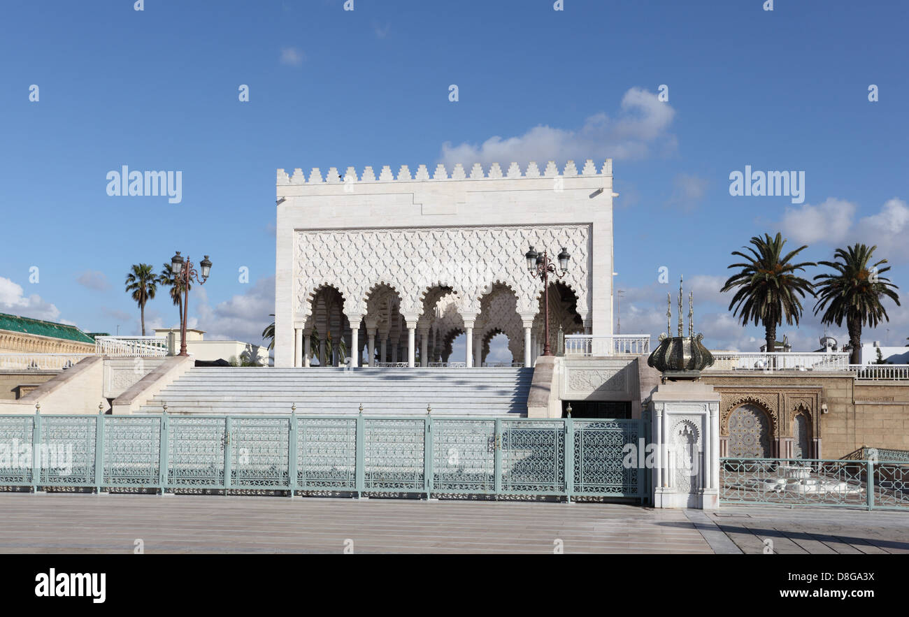 The Mausoleum of Mohammed V in Rabat, Morocco Stock Photo