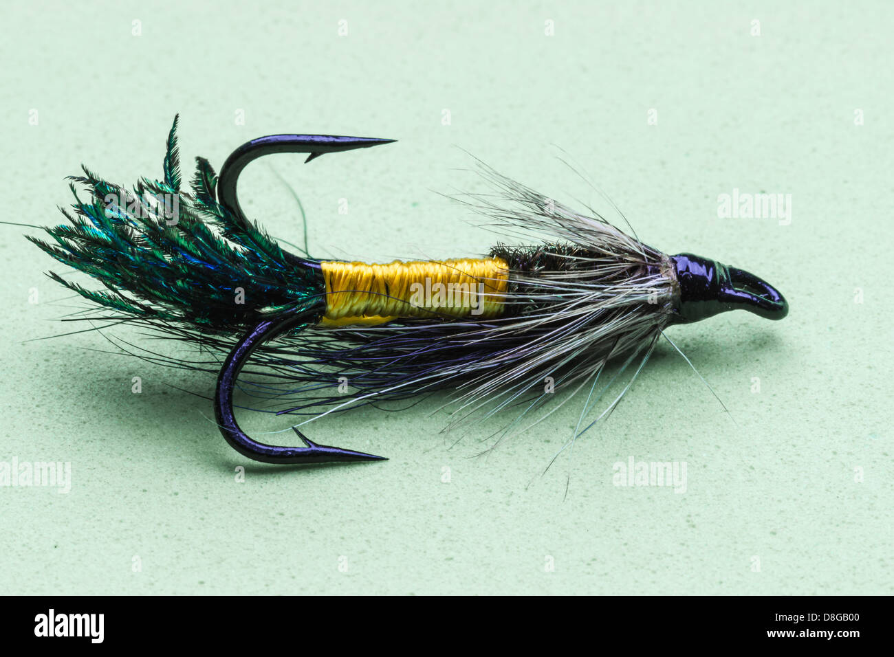 salmon fly on a treble hook Stock Photo - Alamy