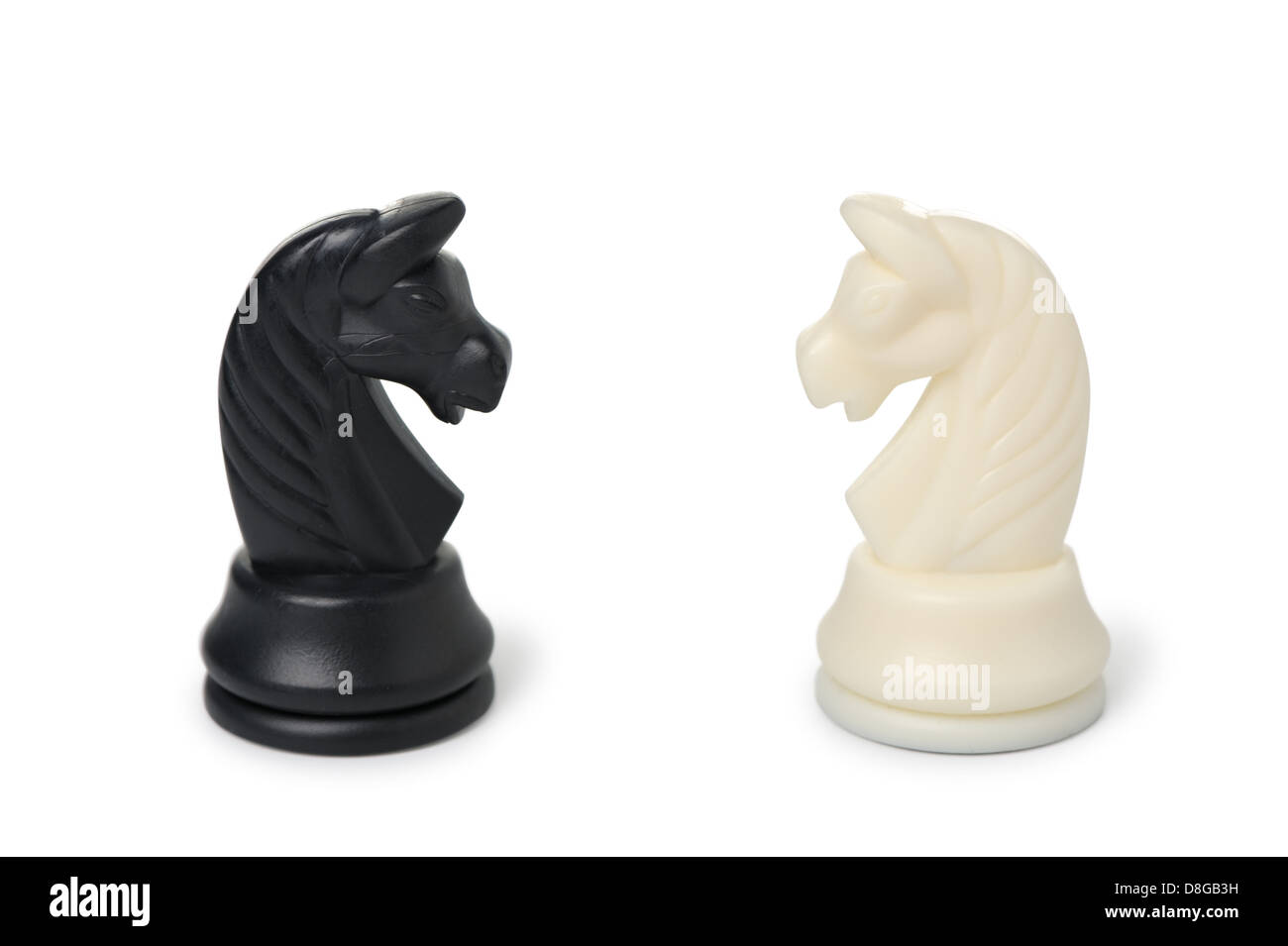 Chessmen - horses Stock Photo