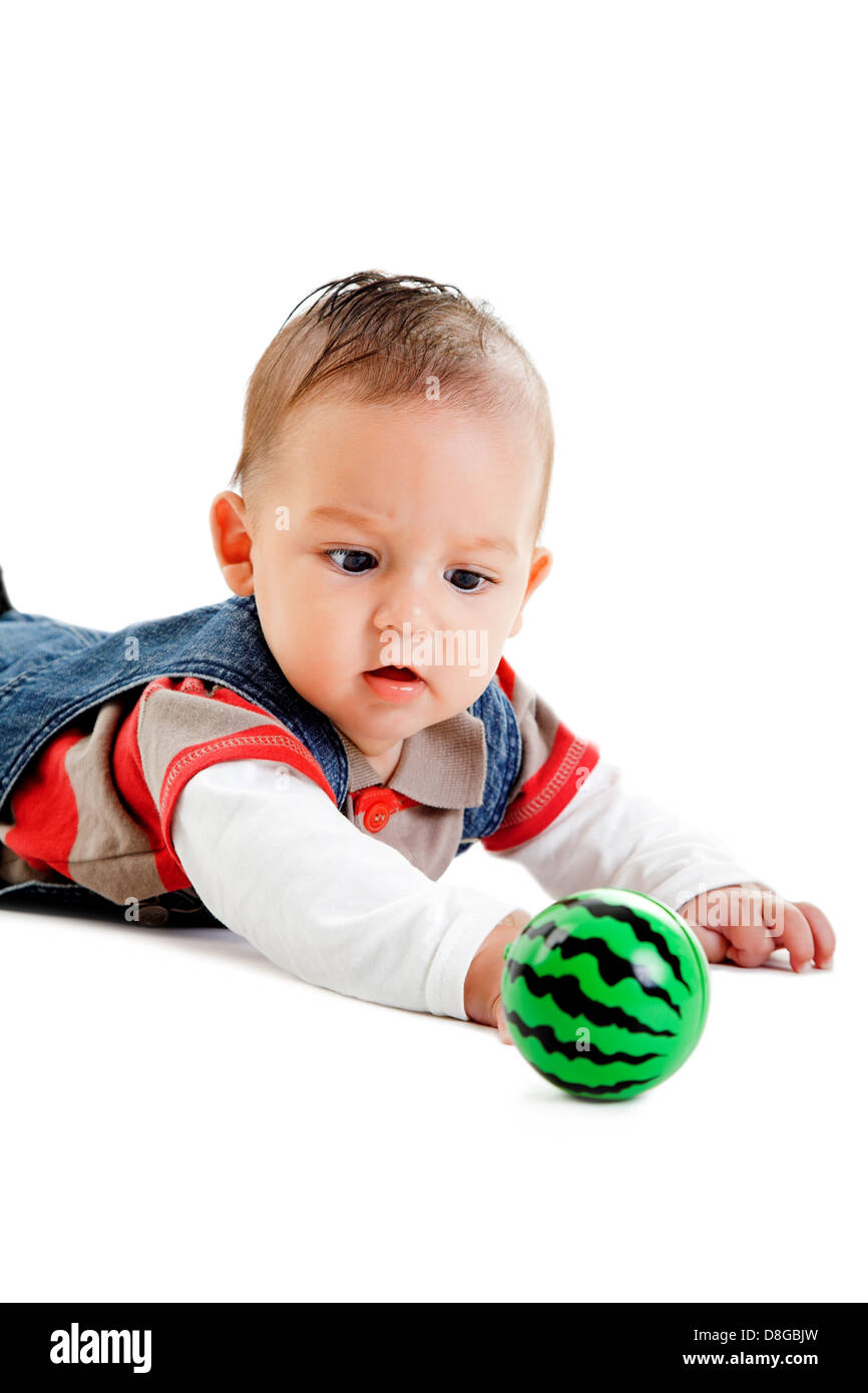 little boy with ball Stock Photo Alamy