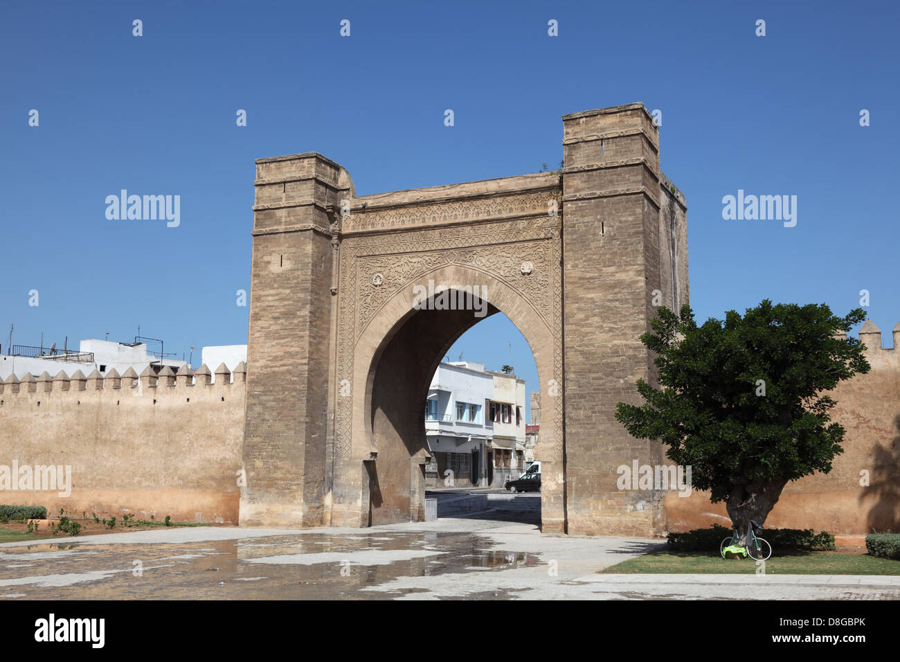 Gate to the medina of Sale, Morocco Stock Photo