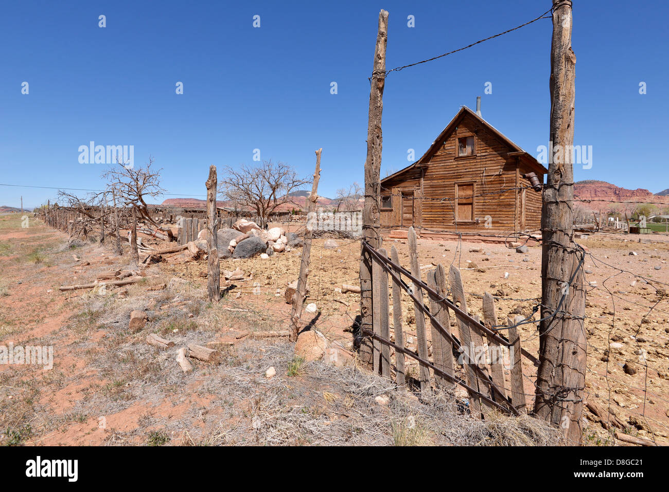Old house in Torrey, Utah Stock Photo Alamy