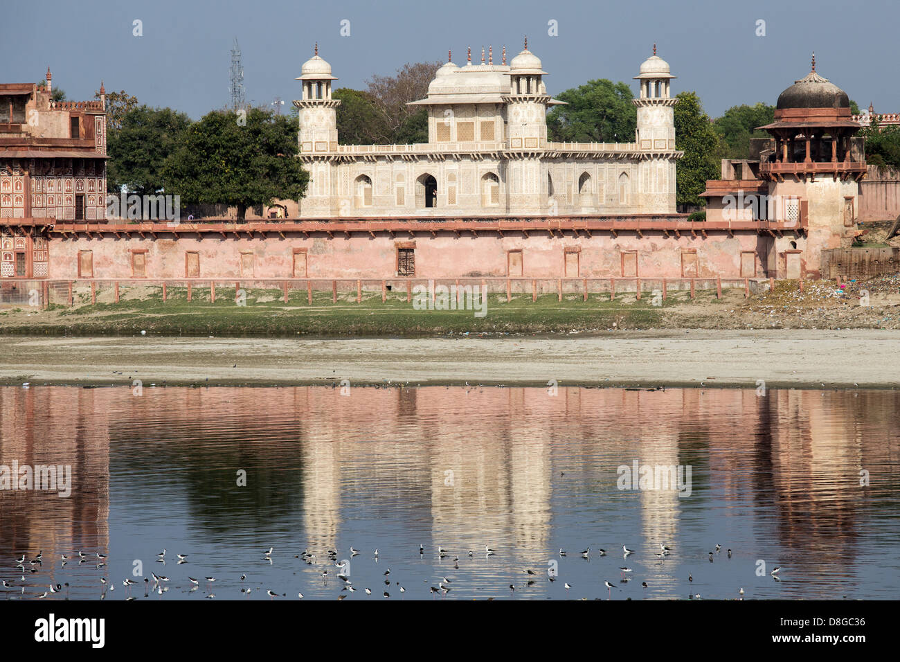 Mini Taj or Bibi Kamaqbara Mausoleum, Yamuna River, Agra, India Stock Photo
