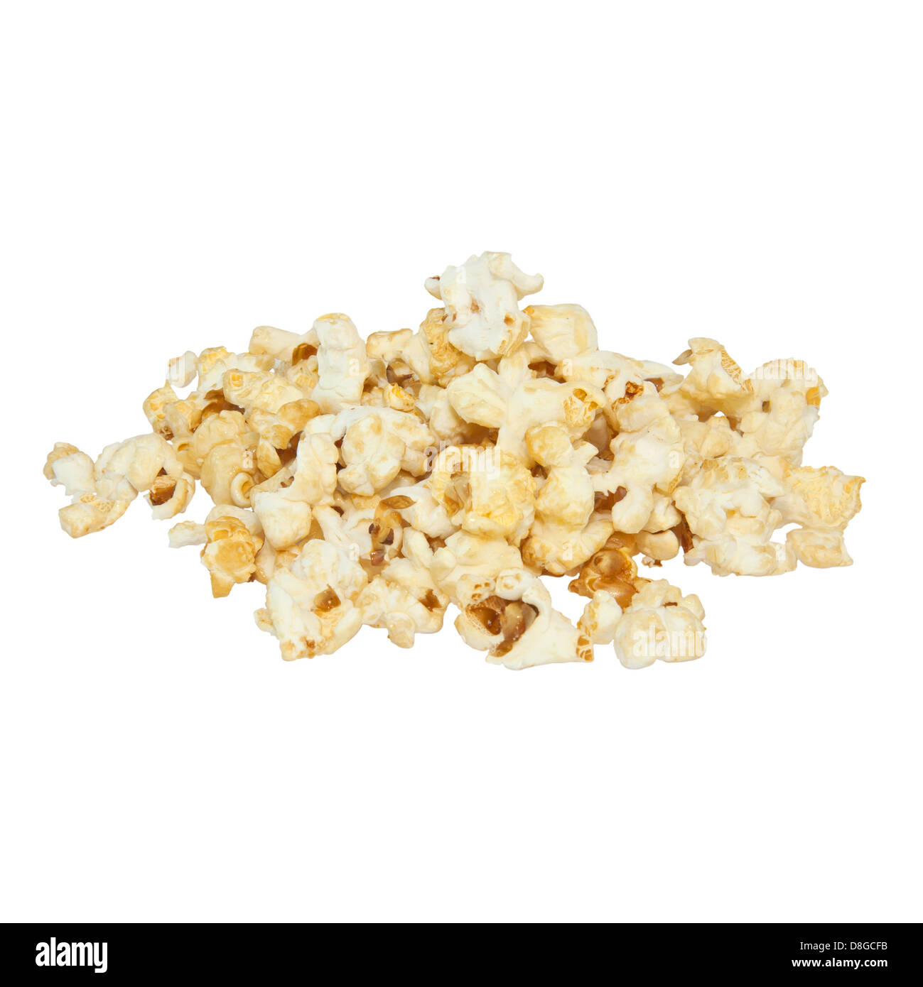 Isolated popcorn Stock Photo