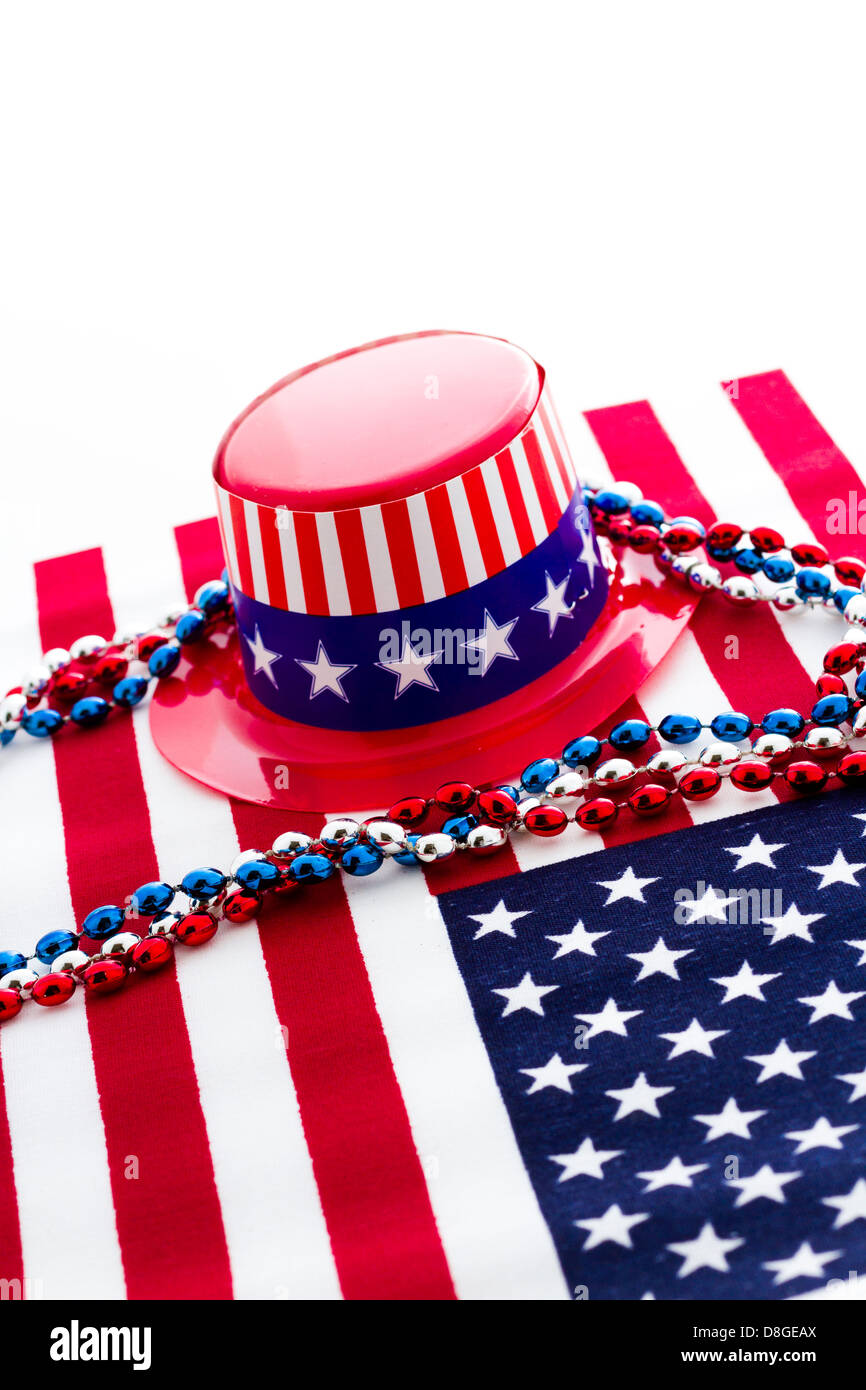 Patriotic items to celebrate July 4th Stock Photo - Alamy