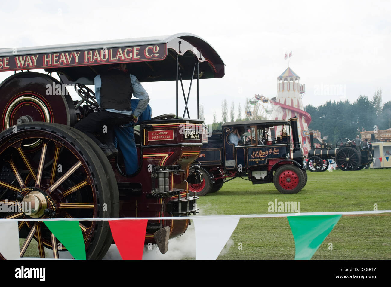 The Fawley Hill Steam and Vintage Transport Weekend event near Henley-on-Thames, Oxfordshire, England, UK. Stock Photo