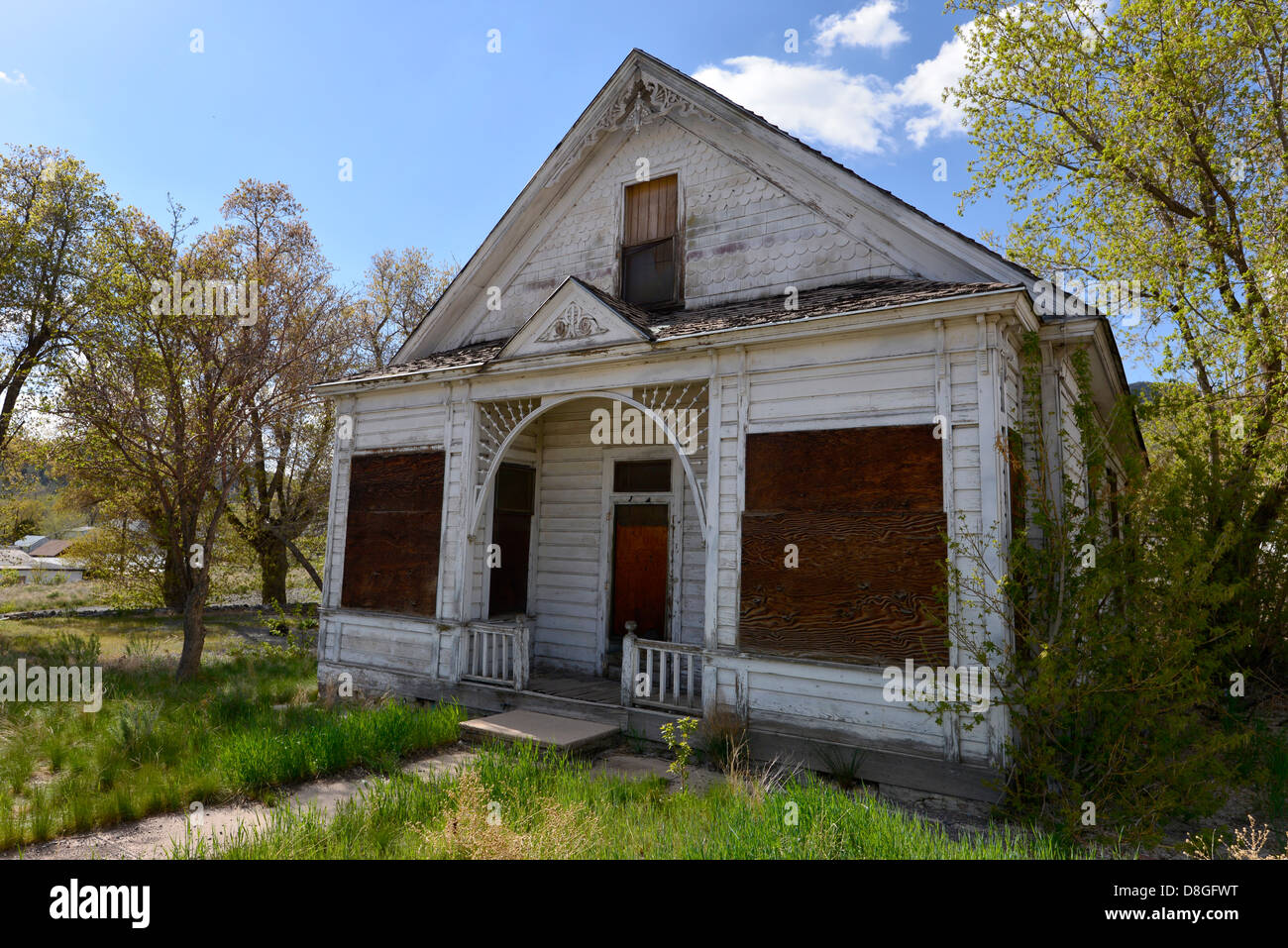 Old house in the historic mining town of Eureka, Utah Stock Photo Alamy