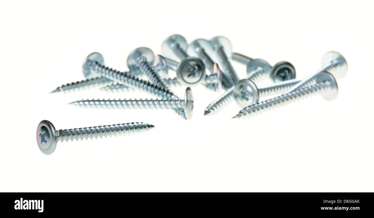 Screws isolated Stock Photo