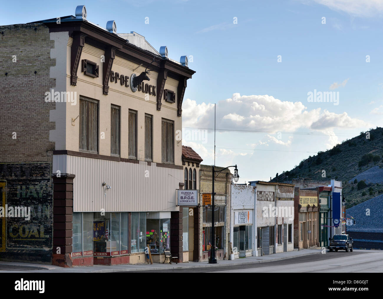 The historic mining town of Eureka, Utah Stock Photo Alamy