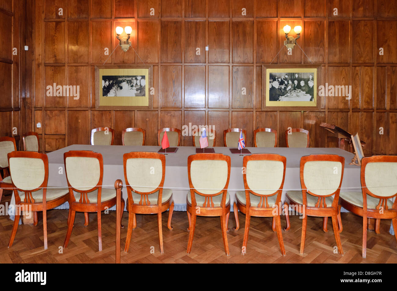 English Billiard room, Livadia Palace, Yalta, Crimea, Ukraine Stock Photo