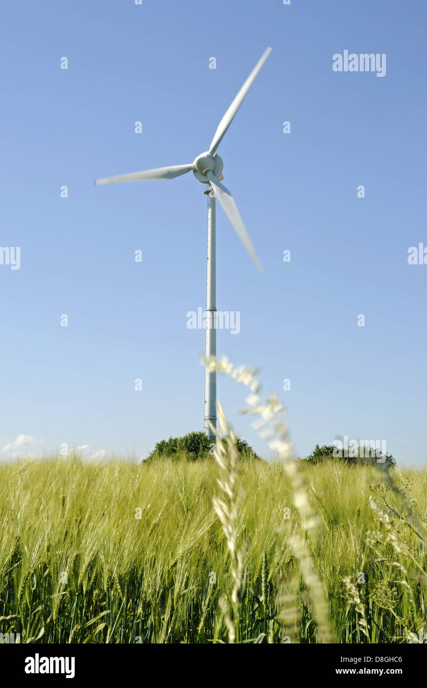 Single wind turbine Stock Photo - Alamy