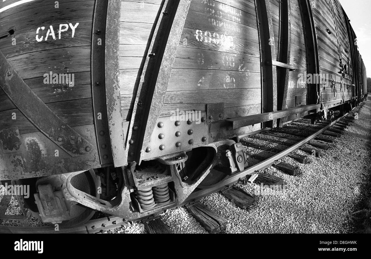 Railway boxcar Black and White Stock Photos & Images Alamy