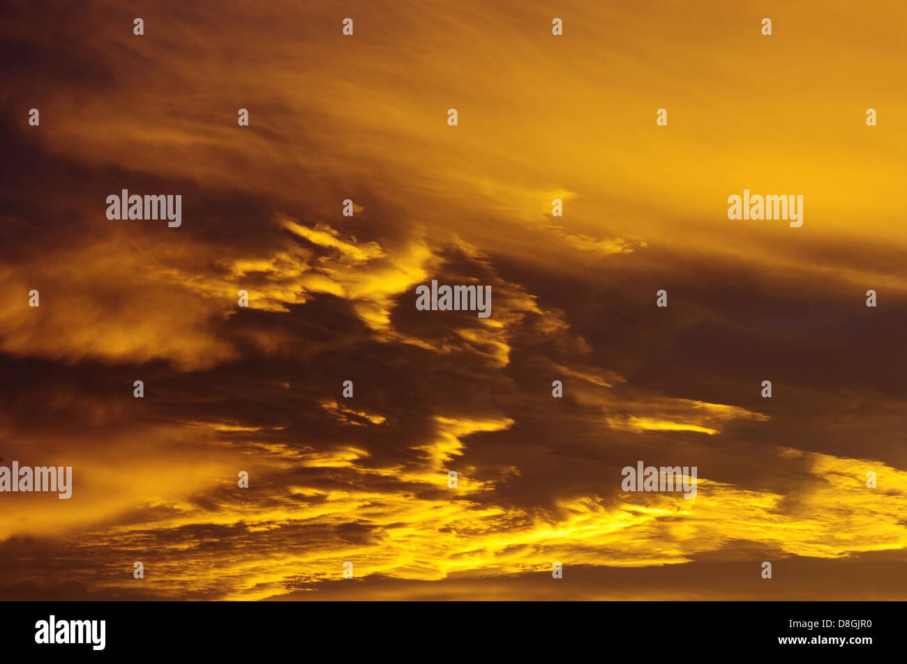 Autumn morning sky Stock Photo