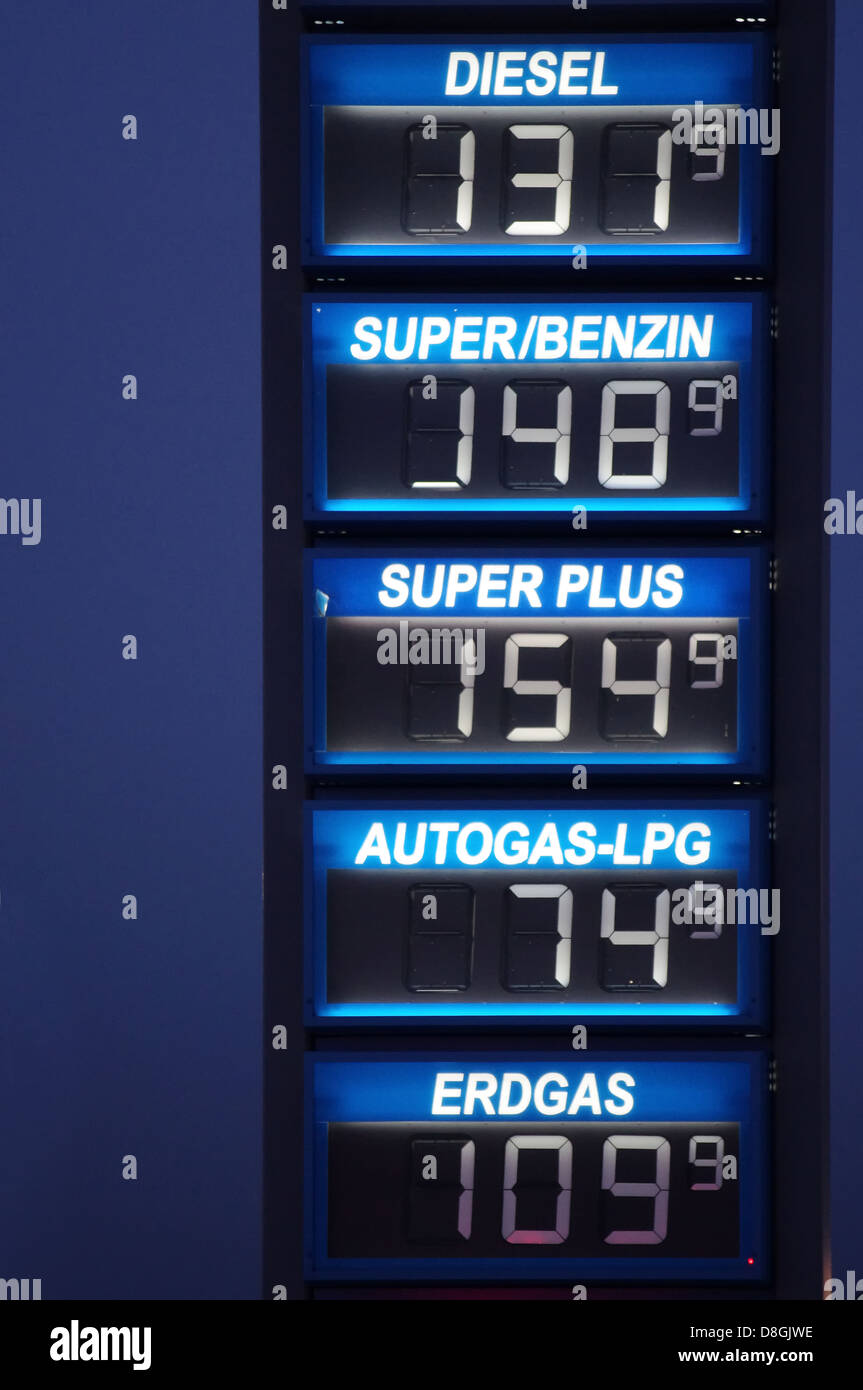 fuel prices Stock Photo