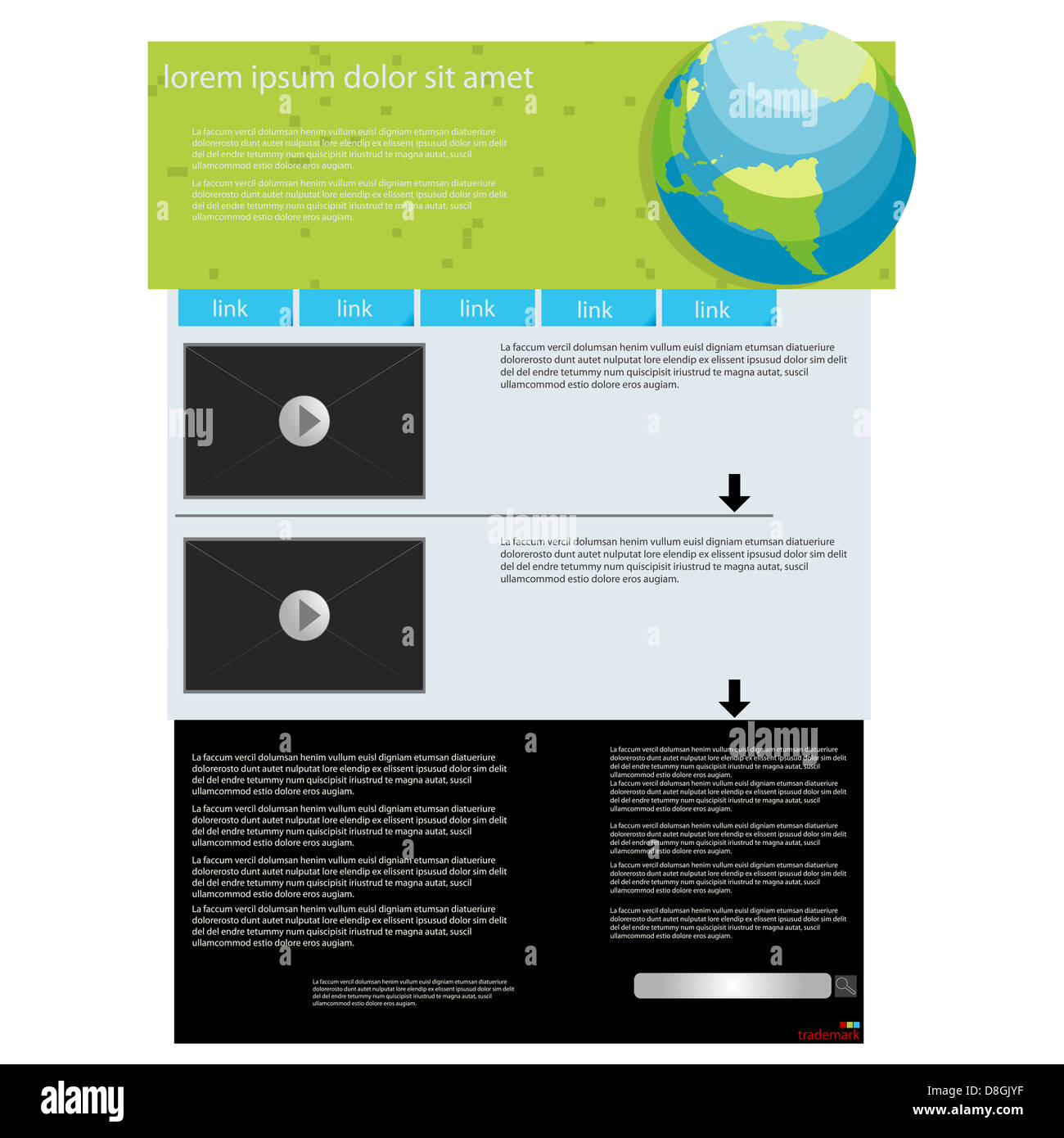 Web Page Layout Template